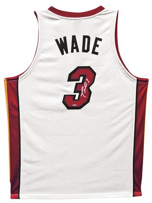 Dwyane Wade Miami Heat Autographed Home/White Jersey