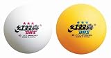 DHS ITTF Approved 3-Star 40mm Table Tennis Ball 6-Pack, Double Happiness (DHS)