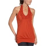 Trixxi Juniors' Halter Top,Rust,Medium