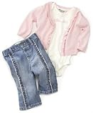 Guess? Baby Girl 3-piece Denim Gift Set