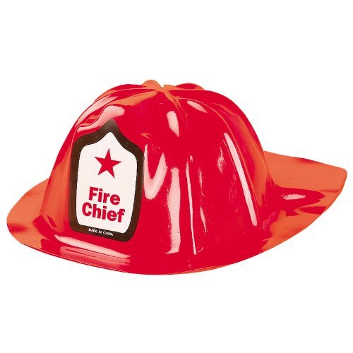 Childs Plastic Fire Chief Hats (1 dz)
