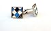 Cufflinks - Offbeat Diamonds Navy and Blue