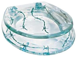 Puregadgets puregadgets barbed wire bathroom luxury toilet seat