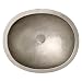 Oval Manet Hand Finished Satin Pewter Hammered Copper Sink Undermount/Flushmount Inst...
