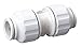 Coupling, PF, 3/8 x 3/8", Polysulfone, White
