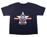 THOMAS THE TANK ENGINE "STEAMING FORWARD GLOW-IN-THE-DARK" 2-Sided Navy Blue Licensed Tee