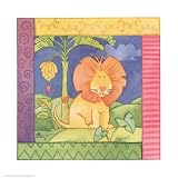 Howard the Lion Art Poster Print by Paul Brent, 10×10