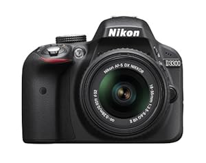 Nikon D3300 24.2 MP CMOS Digital SLR with AF-S DX NIKKOR 18-55mm f/3.5-5.6G VR II Zoom Lens (Black)