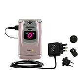 International Wall / AC Charger for the Sanyo Katana DLX - Gomadic Brand w/ TipExchange Technology