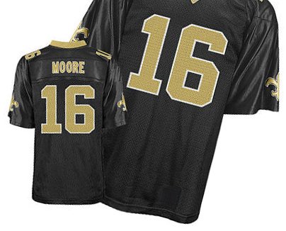 New Orleans Saints #16 Moore Black Football Jersey Size 48-56 (Please Select the Size When You Order, Can Do Drop Shipping)