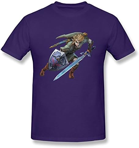 ZZY Cute Zelda Magic Swords T-shirt - Men's Tshirts Purple Size M