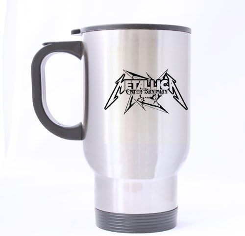 Cool Metallca Logo Fonts Customized Design Travel Mug Coffee Mug Creative Sport Cup Personalized Tea Cup 14OZ