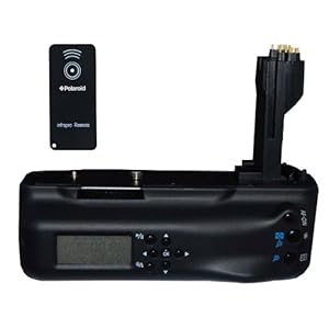 Polaroid Wireless Lcd Display Performance Battery Grip For Canon Eos 5d Mark Ii Digital Slr Camera - Remote Shutter Release Included