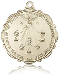 14K Gold Seven Gifts Medal