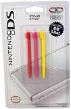 BD&A Red, Pink and Yellow Stylus Set for DS Lite (Nintendo DS)