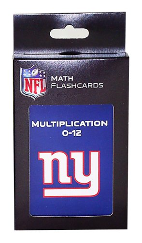 NFL New York Giants Multiplication Flash Cards
