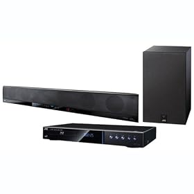JVC's TH-SB100 Blu-ray soundbar system has a wireless sub