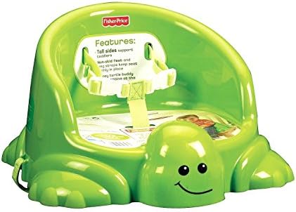 Fisher-Price Table Time Non Skid Feet Turtle Booster Seat - 3 Point Restraint!