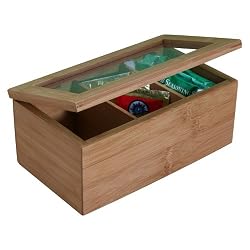 Natural Living Bamboo Tea Box