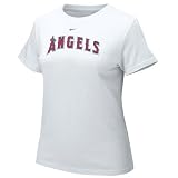 Nike Los Angeles Angels of Anaheim Ladies White Arch Crew T-shirt