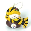 Pittsburgh Steelers 2.75" Musical Light Up Snowman Christmas Ornament - NFL Football