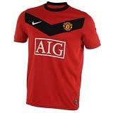 Nike Manchester United Home Shirt 2009 2010 Diablo Red Large