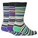 Mens Stripe Pattern Casual Wear Honeycomb Top Socks (Pack of 3) -6 Options