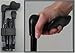 Unisex Folding Adjustable Shaft Palm Grip Cane Black -Affordable Gift! Item #DHAR-9052808