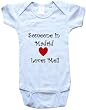 SOMEONE IN MADRID LOVES ME - MADRID BABY - City Series - White, Blue or Pink Onesie / Baby T-shirt
