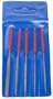 SE Diamond Needle Files, 3.25" 5 pc set