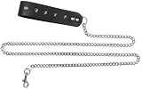 Chain Leash With studded Handle 4 Ft