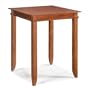 Home Styles Jamaican Bay Square Bistro Table in Soft Mahogany