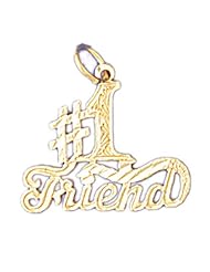 CleverEves 14K Gold Best Friend Pendant 10 - Gram(s)