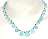 Gemstone Necklaces In Green Rotile Healing Beads Handmade Jewelry Indian Style 18.5  (gnklc153)