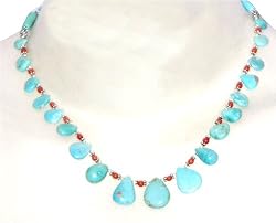 Necklaces Green Rotile Healing Beads Silver Jewelry 18.5 inches (gnklc153)