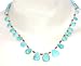 Necklaces Green Rotile Healing Beads Silver Jewelry 18.5 inches (gnklc153)