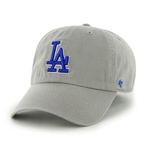 Los Angeles Dodgers 47 Brand Gray Clean Up Adjustable Hat Cap