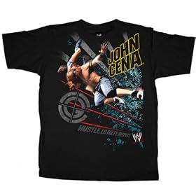 JOHN CENA - BLUE LIGHTS WWE WRESTLING T-SHIRT - SIZE ADULT MEDIUM