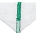 San Jamar 700BRT Cotton Green Striped Bar Towel, 19" Length x 16" Width (Pack of 12)