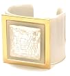 Cracked Shell Cuff in White