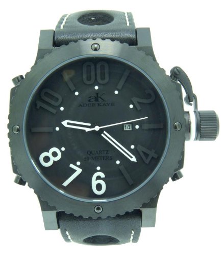 Adee Kaye AK7211-MIPB BLKWH Military Watch