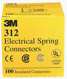3M Electrical Spring Connectors 512, Red