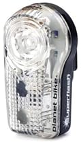Planet Bike 3034-1 Blinky Superflash .5 Watt LED with 2 Red LED Tail Lights (Black/Clear Case)