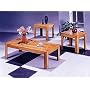 3-piece Pack Oak Finish Coffee/end Table Set By Acme Furniture