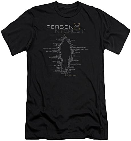 Person Of Interest Crime Drama Nyc TV Series CBS Digits Adult Slim T-Shirt Tee