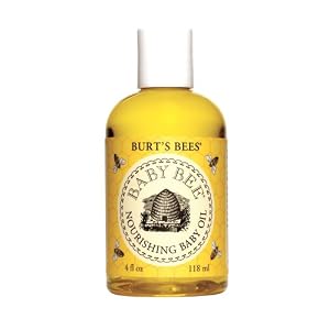Burt’s Bees Baby Bee Nourishing Baby Oil, 4-Ounce Bottles