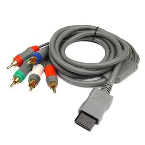 Nintendo Wii 480p Component Video and Stereo Audio Gold-Plated Cable