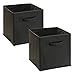 ClosetMaid 11517 Cubeicals Fabric Drawer, Charcoal Gray, 2-Pack
