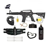 Paintball US Army Alpha Black Tactical Tippmann Deluxe Super Gun Set