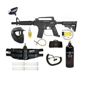 Paintball US Army Alpha Black Tactical Tippmann Deluxe Super Gun Set